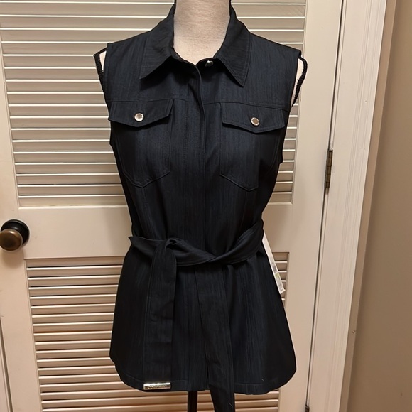 Calvin Klein Dark Blue Vest - Picture 1 of 15